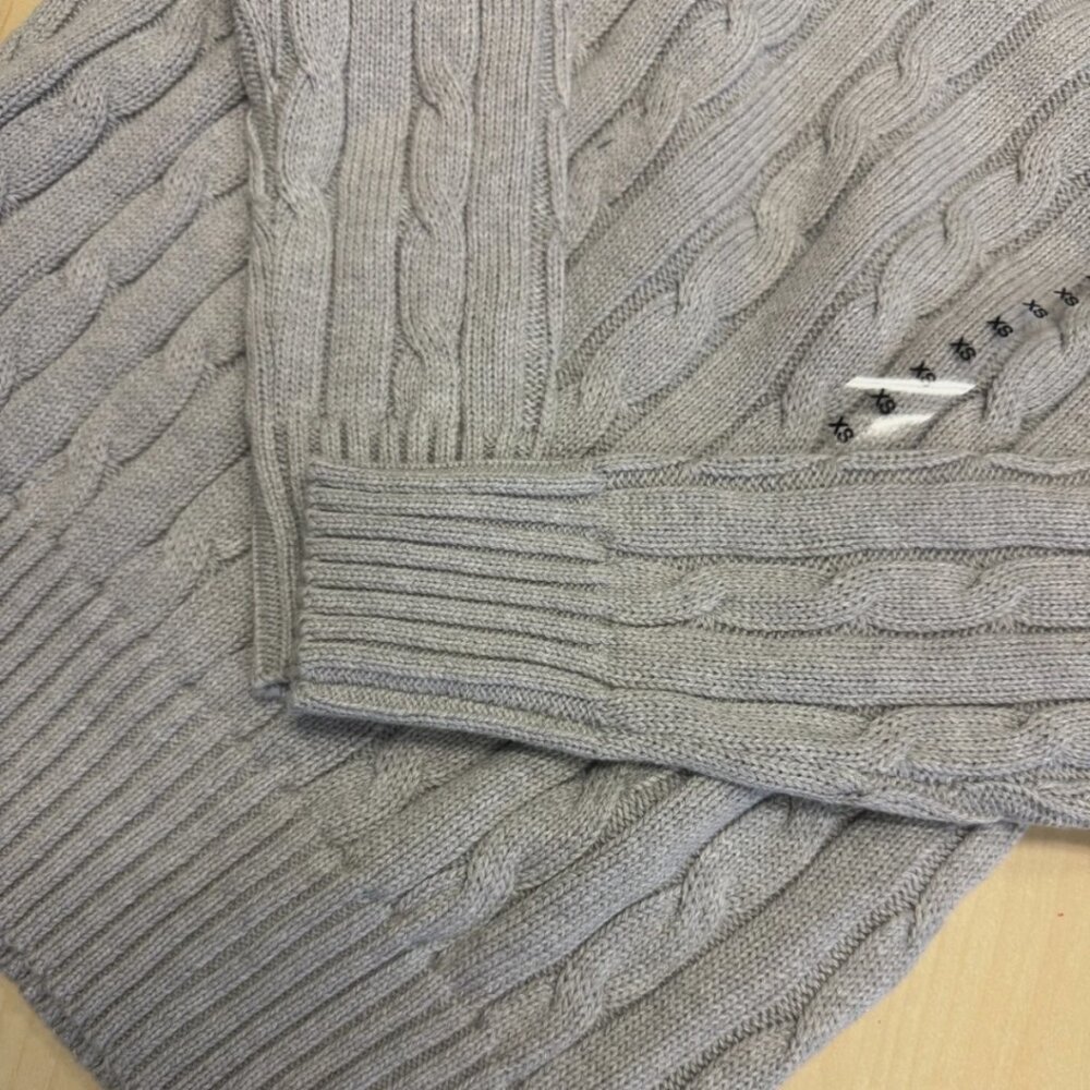 Polo Ralph Lauren Cable-Knit Cotton V-Neck Sweater - Picture 7 of 11